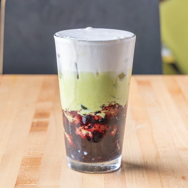 Blueberry Matcha.