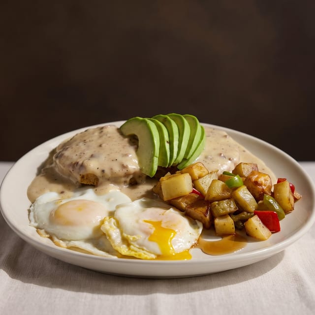 Chorizo Biscuits & Gravy.