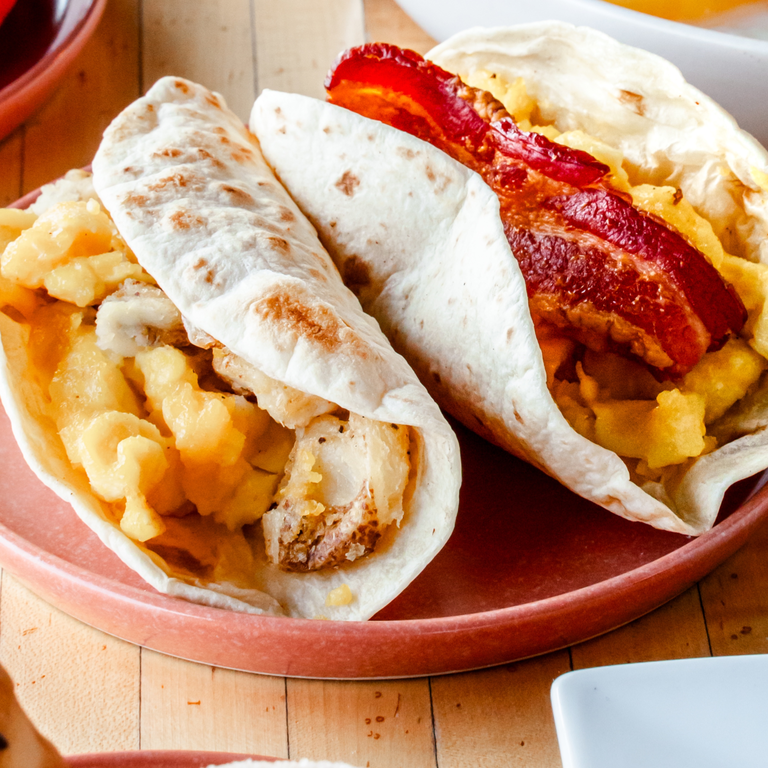 Delicious Breakfast Tacos Await